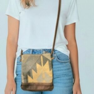  Myra Bag Aura Small Crossbody purse. Geometric Patterned Crossbody Bag